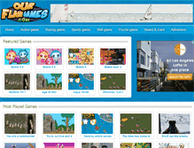 Tablet Screenshot of ourflashgames.com